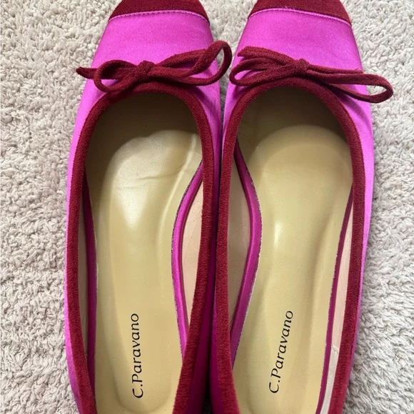 NWOT C.Paravano Cap-Toe Ballet Flats Elena - Picture 7 of 13